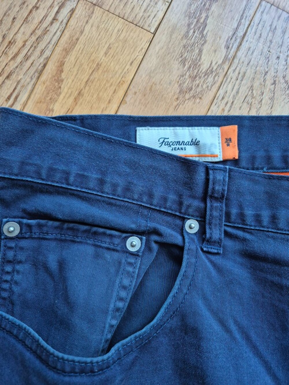 Façonnable Modele F40 Blue Size 38R - Picture 3 of 14